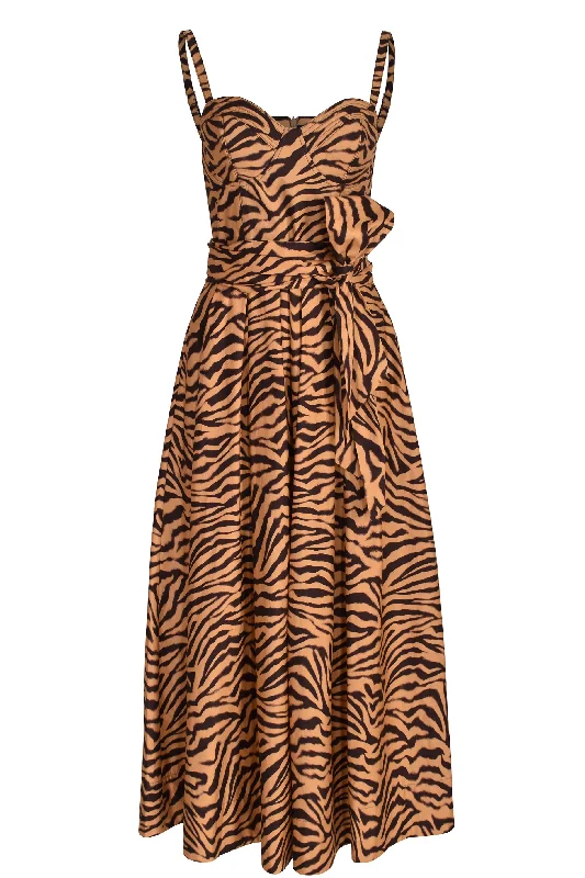 Ethnic Cultural Event Wear Husk Calipso dress - Print
