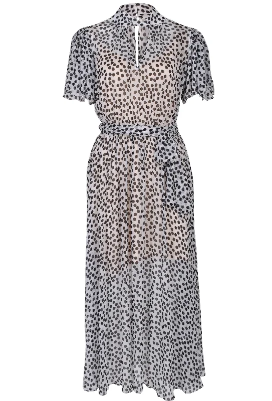 Classic Women's Fashion Husk Iris dress - Print