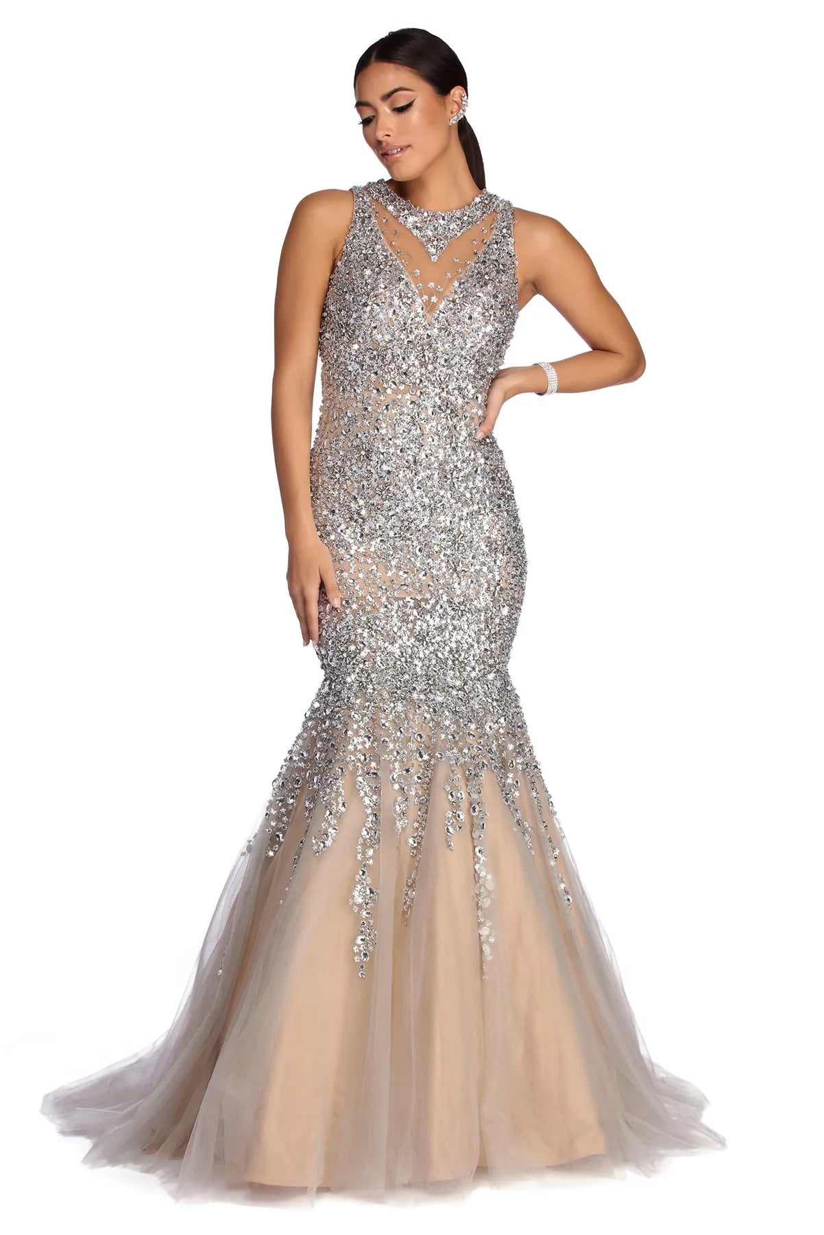 Insane Discount Onslaught Everleigh Radiating Gemstone Mermaid Dress