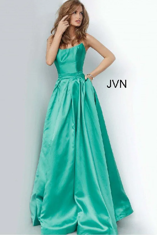 Laid-Back Elegance Jovani 67858 Long Pleated Prom Ball Gown