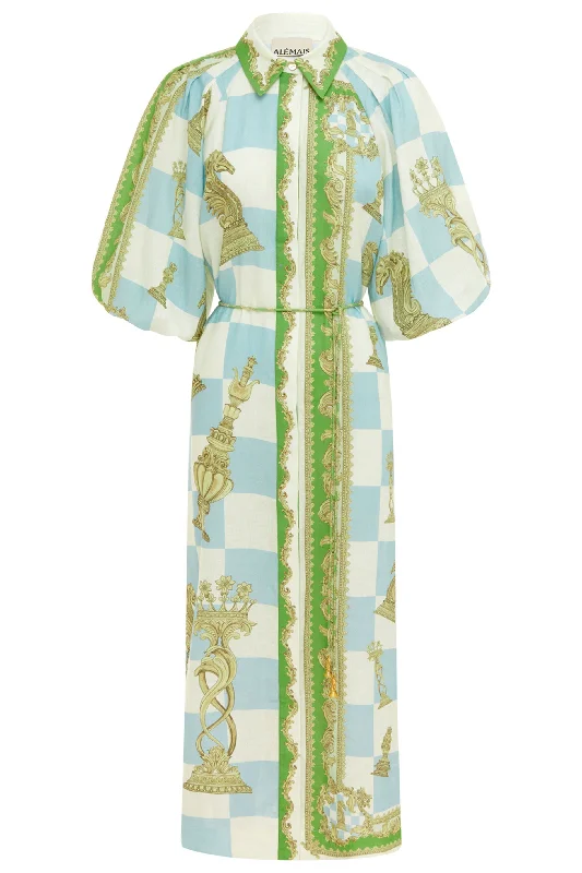 Casual Chic Alemais Checkmate Dress - Print