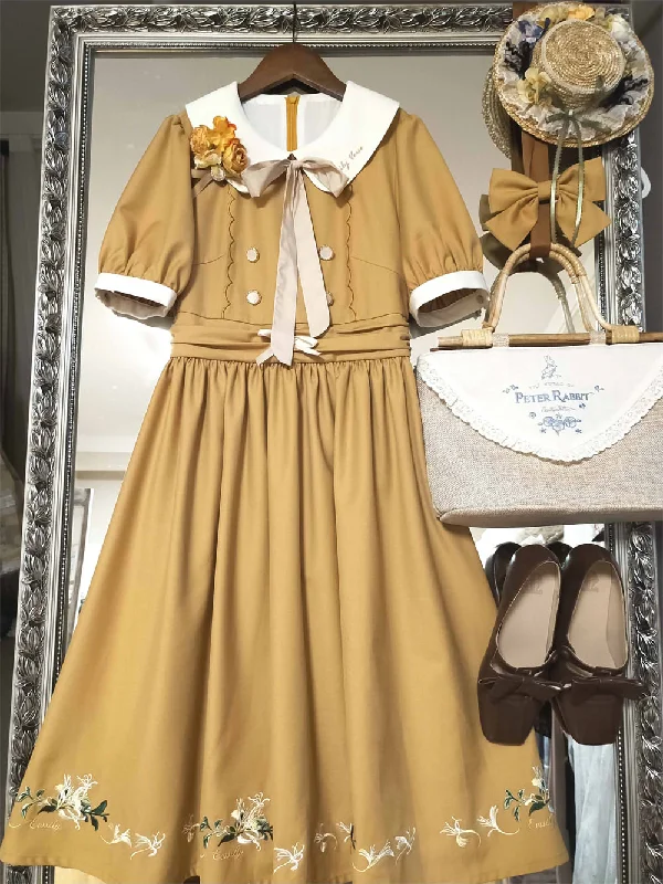 short sleeve gingko yellow