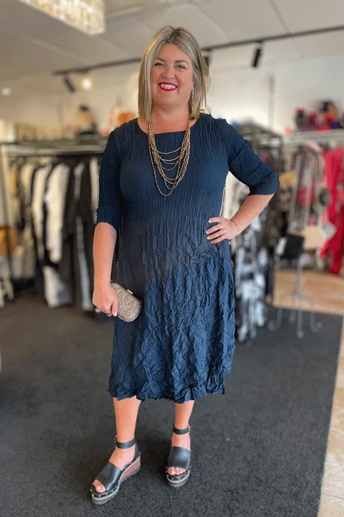 Clothes Sales Alquema - ADC544-BG 3/4 Smash Pocket Dress