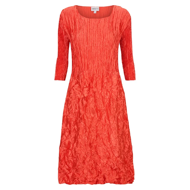 Women's Stylish Professional Apparel 3/4 Sleeve Smash Pocket Dress - Glossy