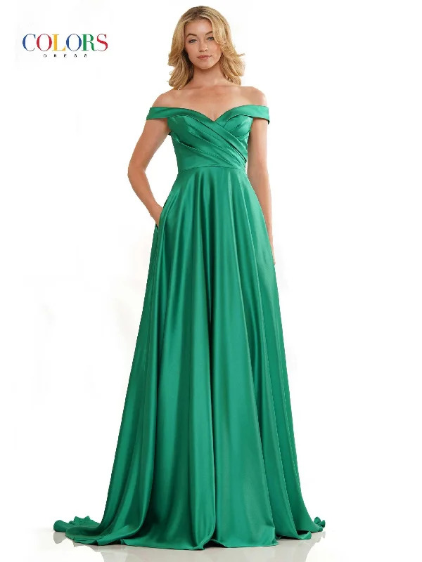 Imeless Style Colors G1099 Colors Off Shoulder Long Prom Dress