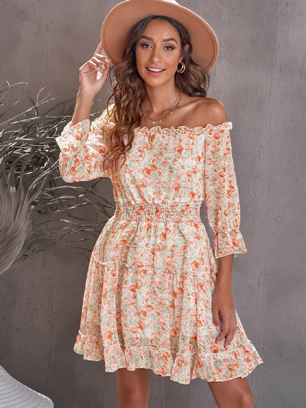 Explore What's New KittenAlarm - Off Shoulder Floral Dress