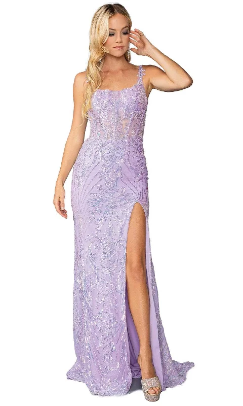 All Season Fashion Collection Dancing Queen 4461 - Sequined Bandeau Back Prom Gown