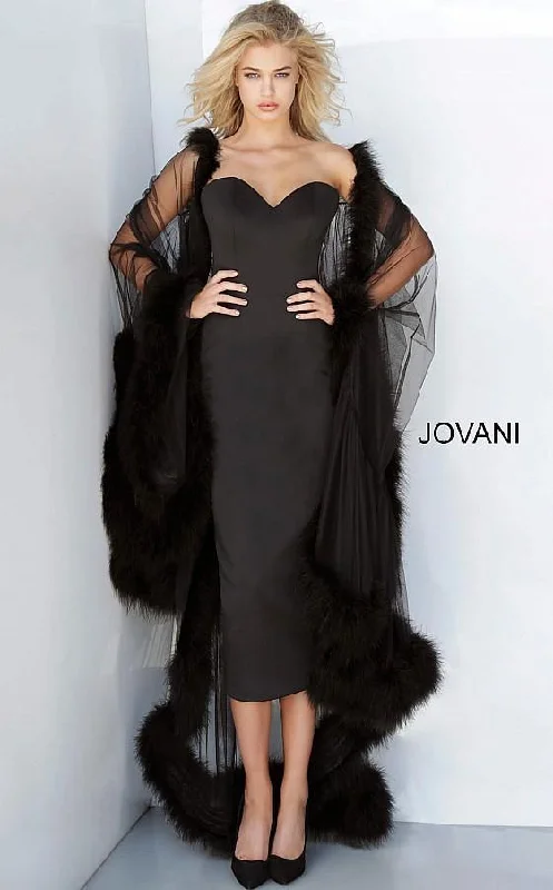 The Latest Fashion Trends Jovani 02010 Tea Length Mother of the Bride Dress