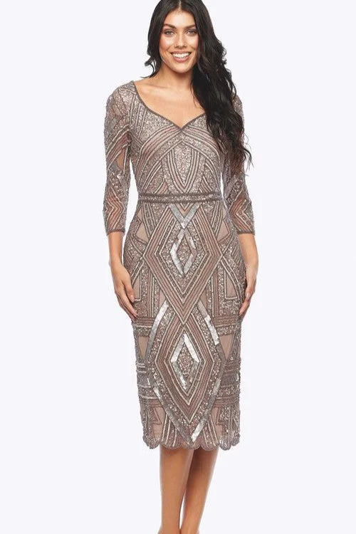 Comfortable Clothes Jesse Harper - JH0482 Vee Beaded Dress