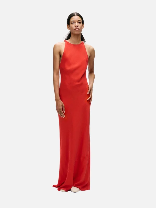 Latest Fashion High Low Dress - Geranium