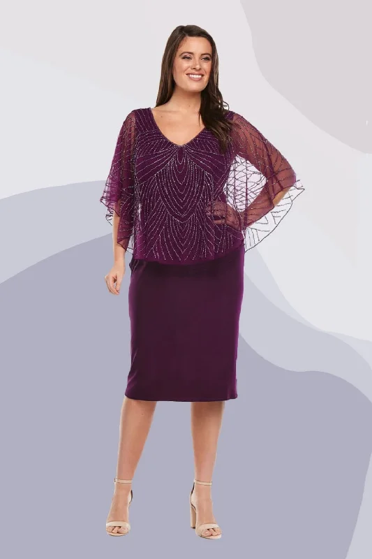 Premium Fabrics Layla Jones / Jesse Harper LJ0021/Z0009 - Beaded Cape Dress