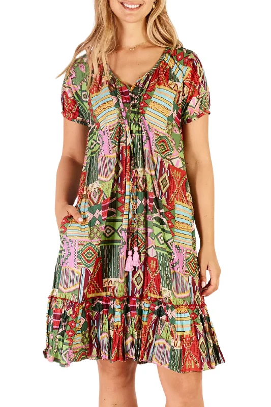 Get Ready To Save Like Never Before SYLVIE SHIRRED DRESS