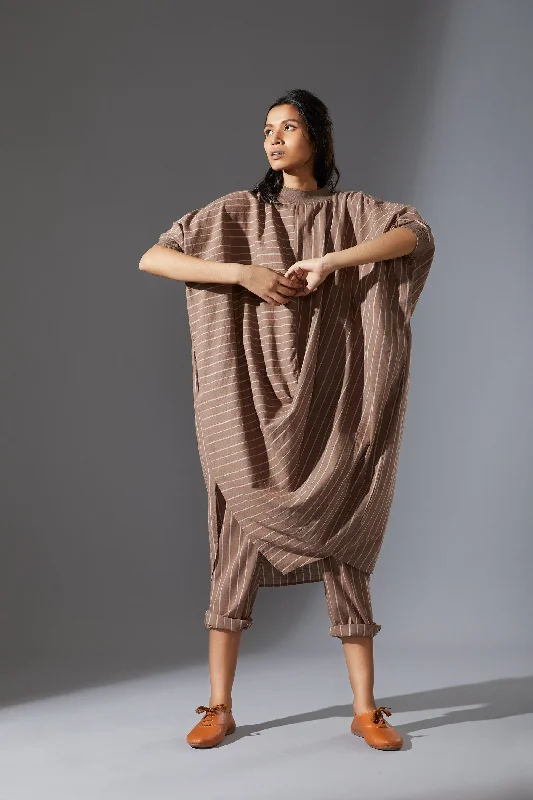 Women's Vacation Clothes MATI COWL DRESS-AWBEIGE