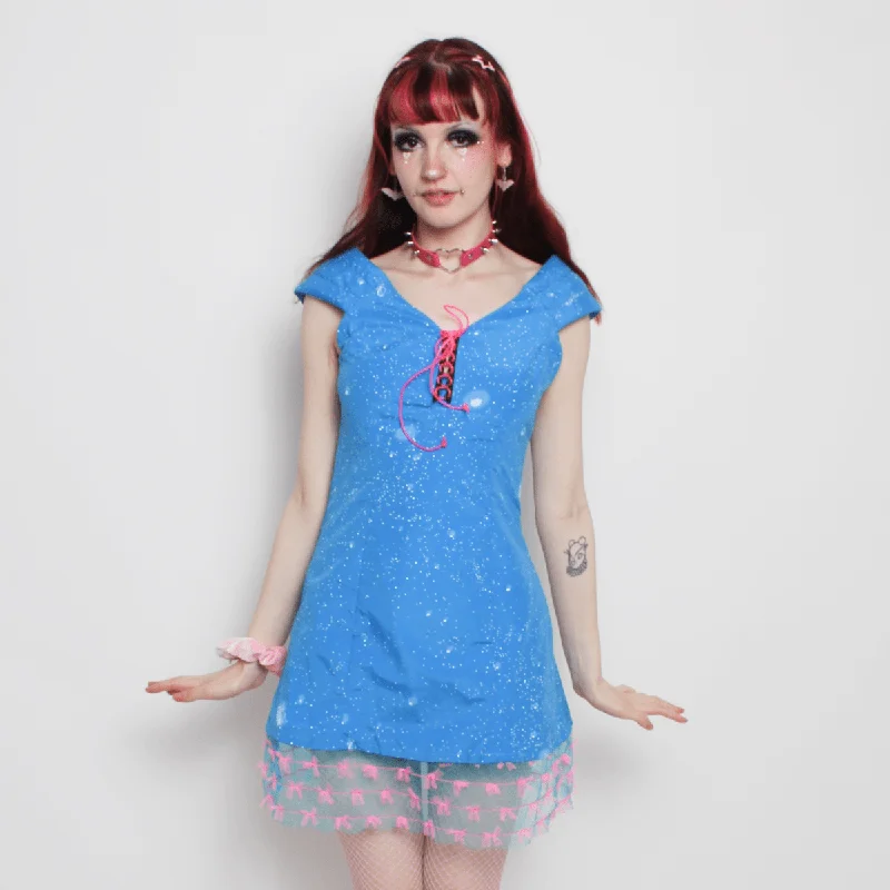 Women's Travel Apparel DOLL DRESS BLUE