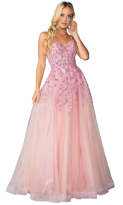 Trend Forward Threads For Her Dancing Queen 4451 - Sleeveless Embellished Prom Gown