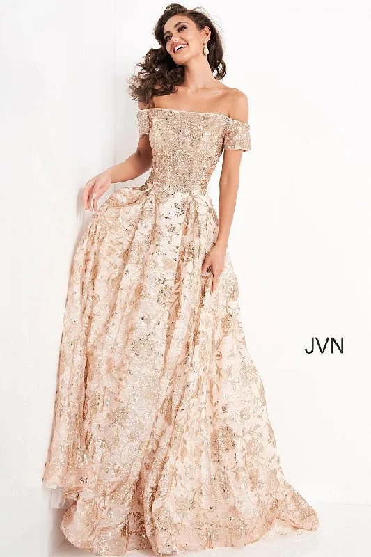 Fresh Styles, Fresh Deals Jovani 03013 Off the Shoulder Long Prom Dress