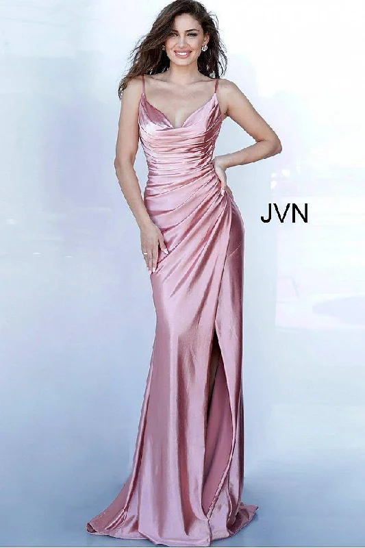 Casual Chic Jovani 03104 Long Formal Ruched Prom Gown