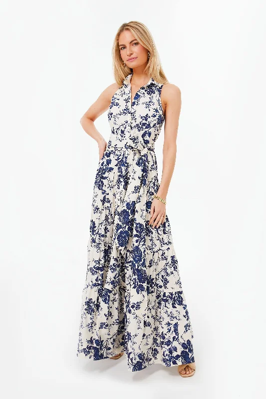 The Latest Trends Navy Vintage Floral Adriana Dress