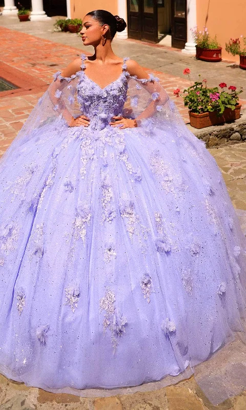 Hot Styles Amarra 54254 - 3D Floral Embroidered Lace Ballgown