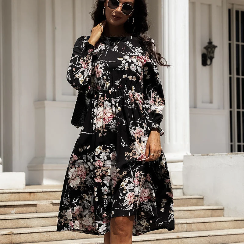 Elegant Clothing Jeha Floral Tie Dress - FINAL SALE