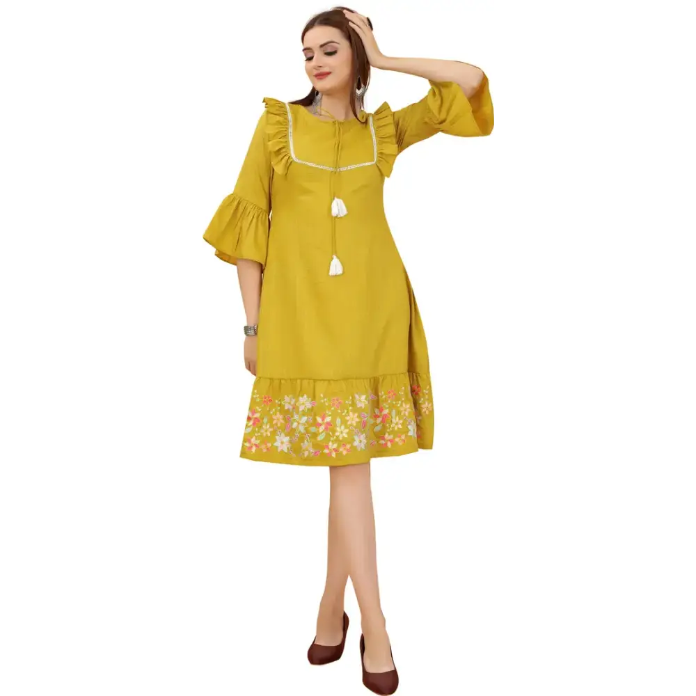 Step Ahead, Lead The Trend Stylish Fancy Designer Viscose Rayon Dresses For Women
