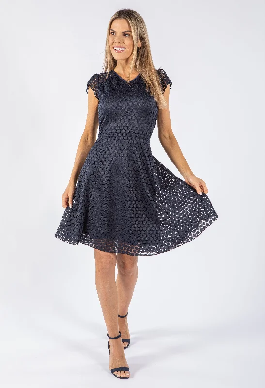 Best-Selling Fashion At Unbeatable Sale Prices Spotted Lace Dress