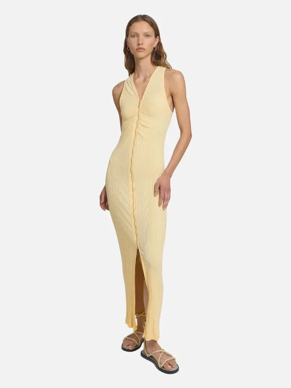 Casual Yet Stylish Separates Elderflower Dress - Faded Sunlight