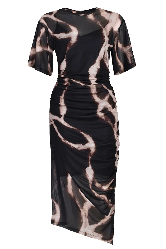 Graceful Fashion Husk SAGA DRESS - Print