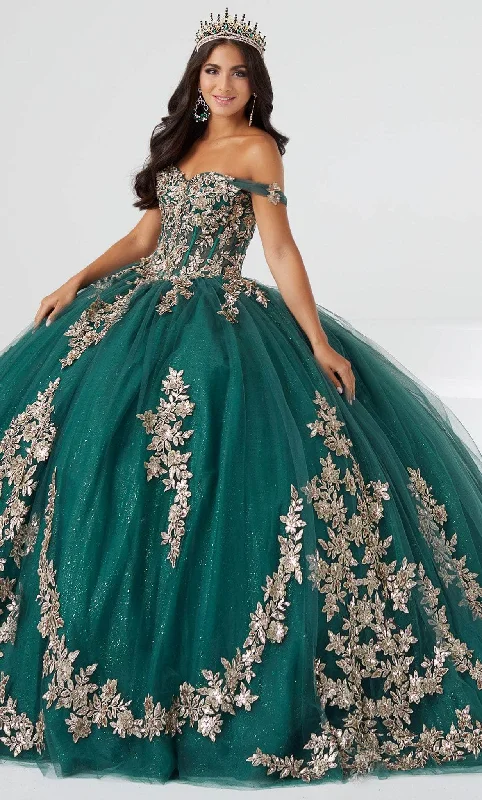 Glamorous Fashion Offers Fiesta Gowns 56461 - Floral Appliqued Quinceanera Dress