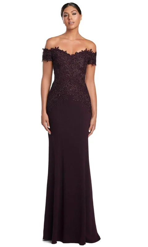 Limited Stock, Big Sale Alexander by Daymor 2057F24 - Embroidered Off Shoulder Evening Gown