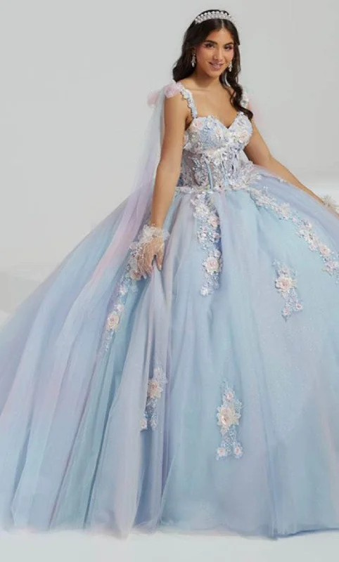 Summer Fashion Quinceanera Collection 26067 - Floral Appliqued Ball Gown