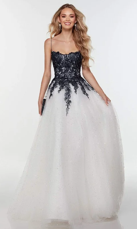 Fashion Forward, Function First Alyce Paris - 61220 Lace Ornate A-Line Gown