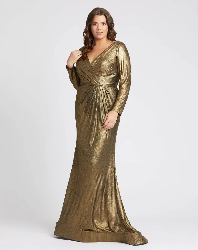 Outlet Clothing Mac Duggal 49073 Fabulouss Plus Size Long Prom Dress