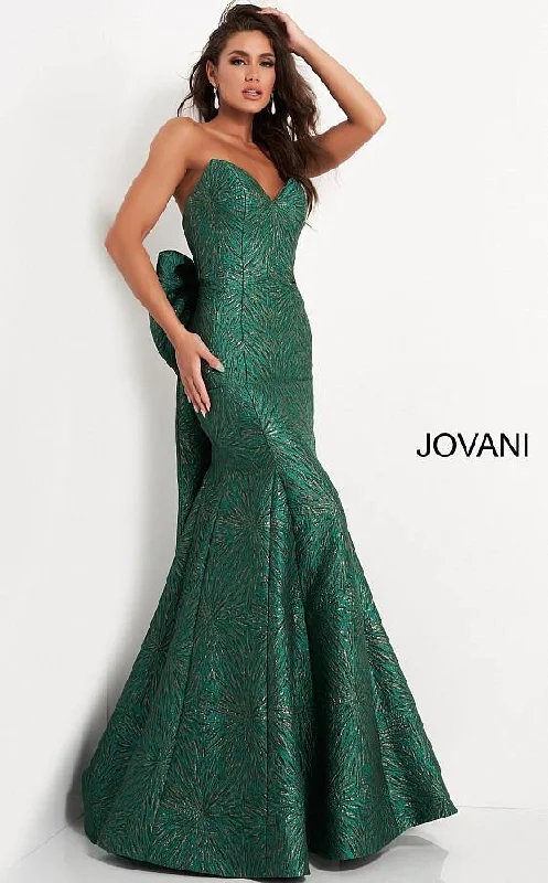 Trendy Attire For Her Jovani 04158 Long Strapless Mermaid Prom Dress