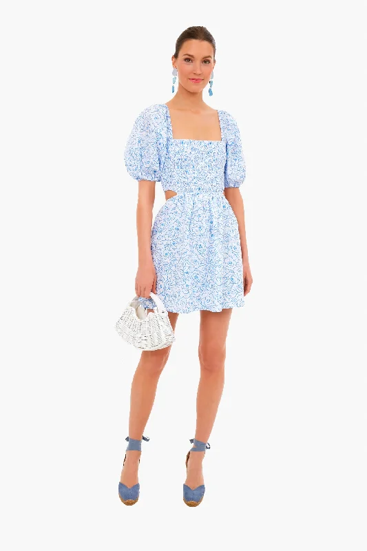 City Fashion Martine Floral Print Vendita Mini Dress