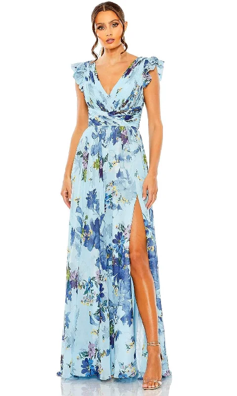 Chic Trend Collection Ieena Duggal 56012 - Floral Print Evening Dress