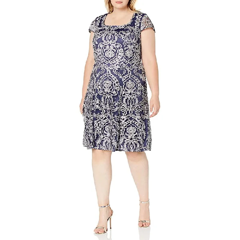 Daily Essentials Alex Evenings 84171058 Plus Size Short Cocktail Dress