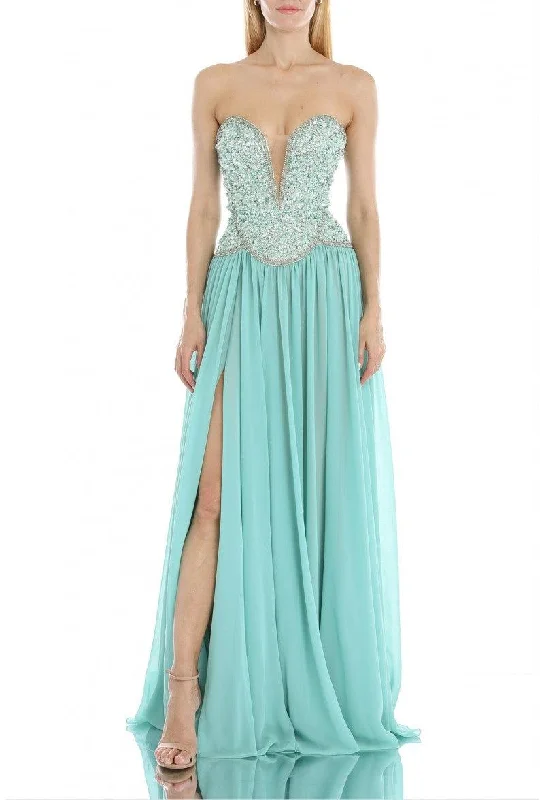 Timeless Classics Terani Couture 1912P8239 Sexy Long Prom Dress