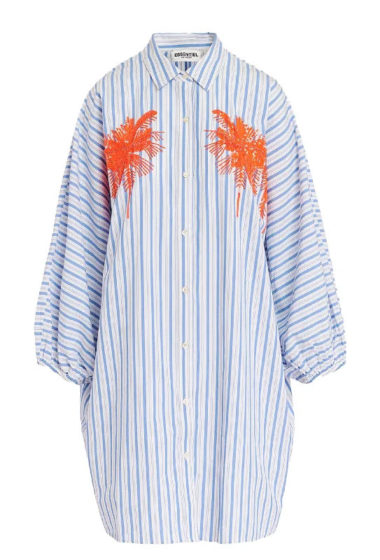 Flash Sale Essentiel Antwerp Frilled Dress - Stripe