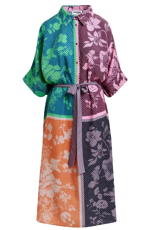Limited Stock Essentiel Antwerp Garnet Dress - Print