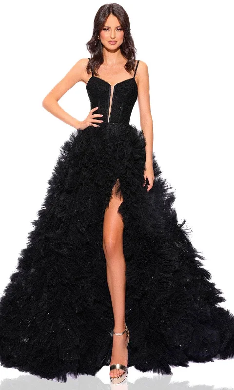 Sale Event, Prices Rock Amarra 88785 - Ruffled Ballgown with Slit