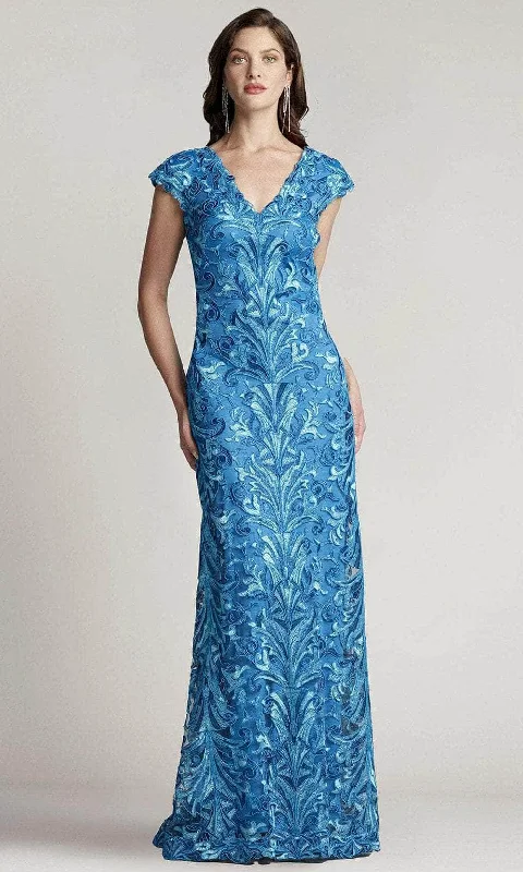 New Arrivals Tadashi Shoji BUE1191LZ - Lonnie Embroidered Tulle Gown