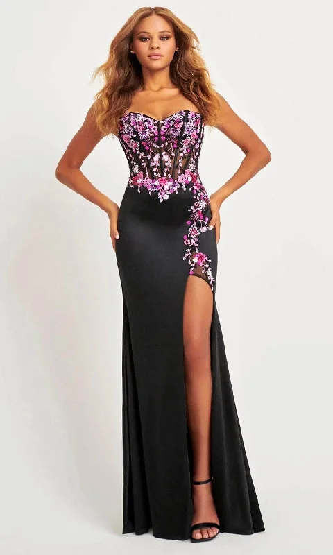 Sophisticated Street Style Offers Faviana 11029 - Sweetheart Floral Sequin Prom Gown