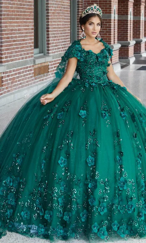 Evening Elegance Quinceanera Collection 26046 - Laced Floral Quinceanera Dress