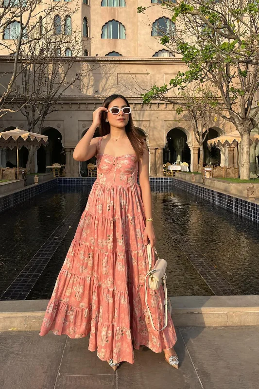 Classic Women's Fashion Velouria Bustier Maxi Sundress