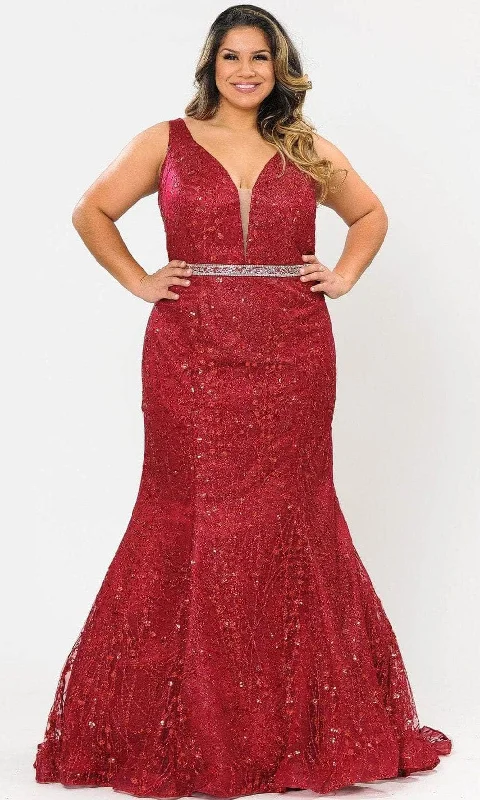 Seasonal Picks Poly USA W1092 - Glitter Mermaid Evening Gown