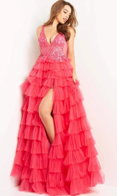 Clearance Event Jovani - 08238 Floral Lace Bodice Long Gown