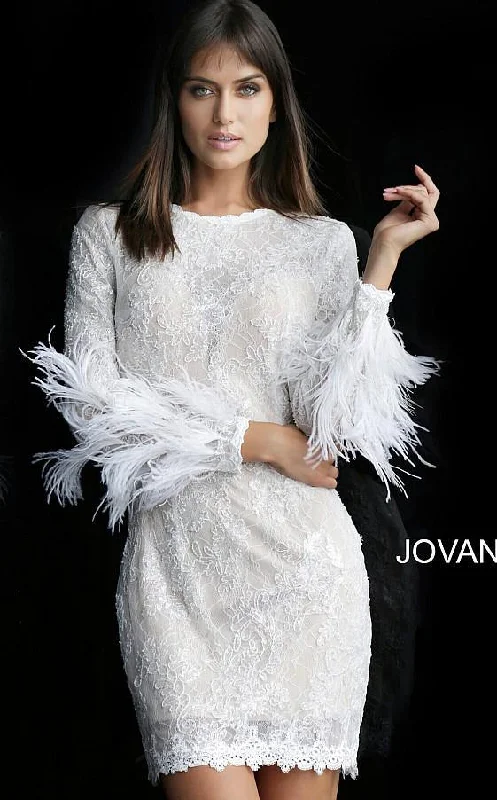 Trendsetter's Closet Jovani 63351 Long Sleeve Short Cocktail Dress