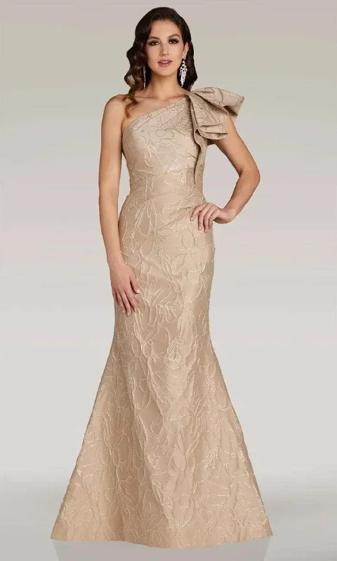 Hot Sale Gia Franco 12375 - Floral Embossed Evening Dress