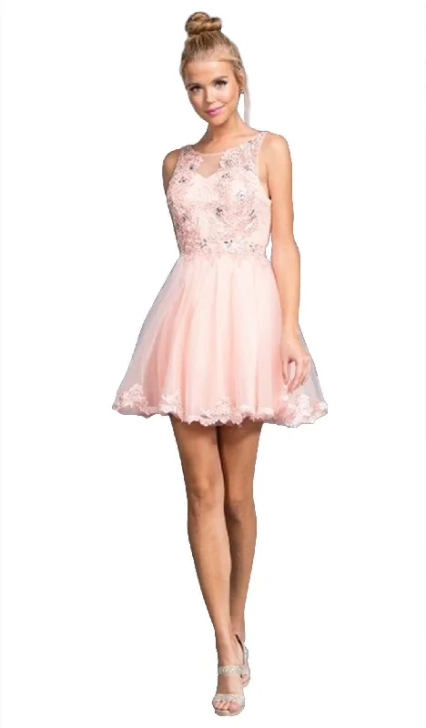 Cool Prices Aspeed Design - Floral Applique A-line Homecoming Dress